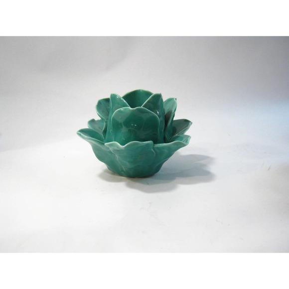 Floral Flower Garden Theme Glass Votive Candle Holder - Picture 4 of 5